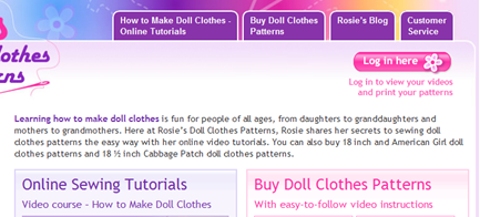 Rosies Doll Clothes Patterns Log In Button Rosies Doll Clothes Patterns Log In Button