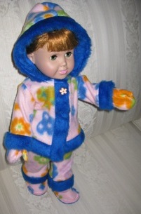 Peggy Funky Fur Doll Clothes Patterns Blue and Pink Peggy Funky Fur Doll Clothes Patterns Blue and Pink