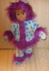 Peggy Funky Fur Doll Clothes Patterns Pink Dots Peggy Funky Fur Doll Clothes Patterns Pink Dots