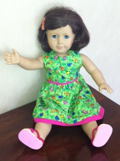 Summer Dress for American Girl Doll by Pilar Summer Dress for American Girl Doll by Pilar
