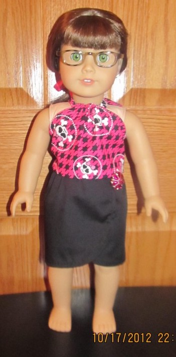 Crystal halter and short sarong doll clothes patterns
