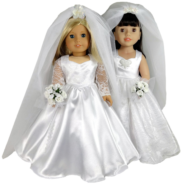 Sew wedding dress doll