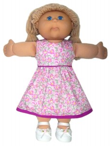 18 1/2 Inch Cabbage Patch Kids Summer Dress Doll Clothes Pattern