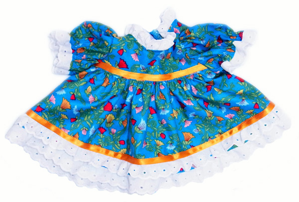 Sewing Doll Clothes Patterns Dress with Ribbon on top of Lace Sewing Doll Clothes Patterns Dress with Ribbon on top of Lace