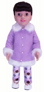 18 Inch American Girl Doll Clothes Patterns Fur Trimmed Jacket and Tights