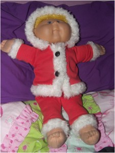 Cabbage Patch Kid Doll Clothes Patterns Santa Suit Funky Fur Noela