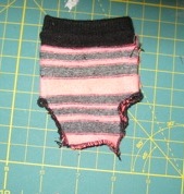 Step 5 making doll clothes underpants