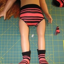 Step 6 making doll clothes underpants