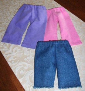 American Girl Doll Cord and denim pants by Lynne