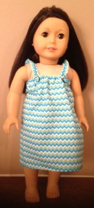 American Girl Doll Summer Nightie on Elizabeth by Suzanne