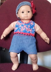 Laurie Bitty Baby American Girl Doll Clothes Pattern shorts and top