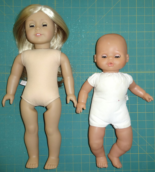 18 and 15 inch dolls