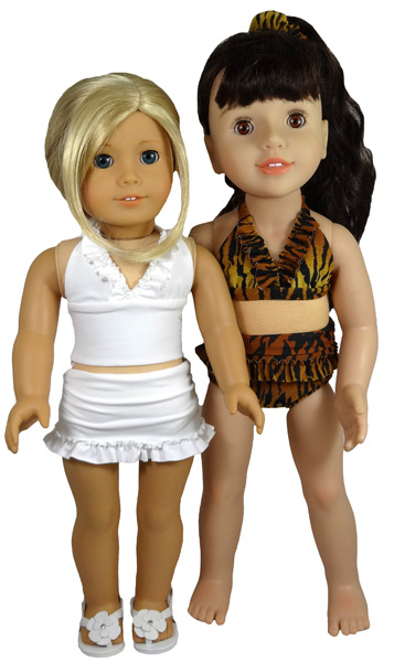 Details about   18 inch Doll Clothes for American 18 inch Doll Summer Costumes Beach Suit
