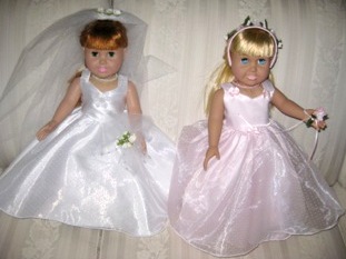 Wedding dress and bridesmaid - peggy