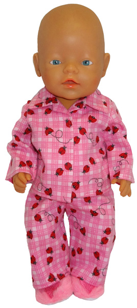 Gingham Pyjamas ⭐️BRAND NEW⭐️Clothes To Fit 43cm Baby Born Doll 