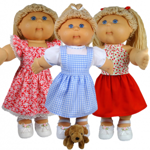 Cabbage Patch Doll Clothes Pattern Pinafore Dress and Skirt