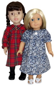 18 Inch American Girl Doll Clothes Patterns Summer Dress short and long sleeve