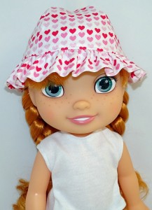 Frill Hat pattern Disney Toddler Doll
