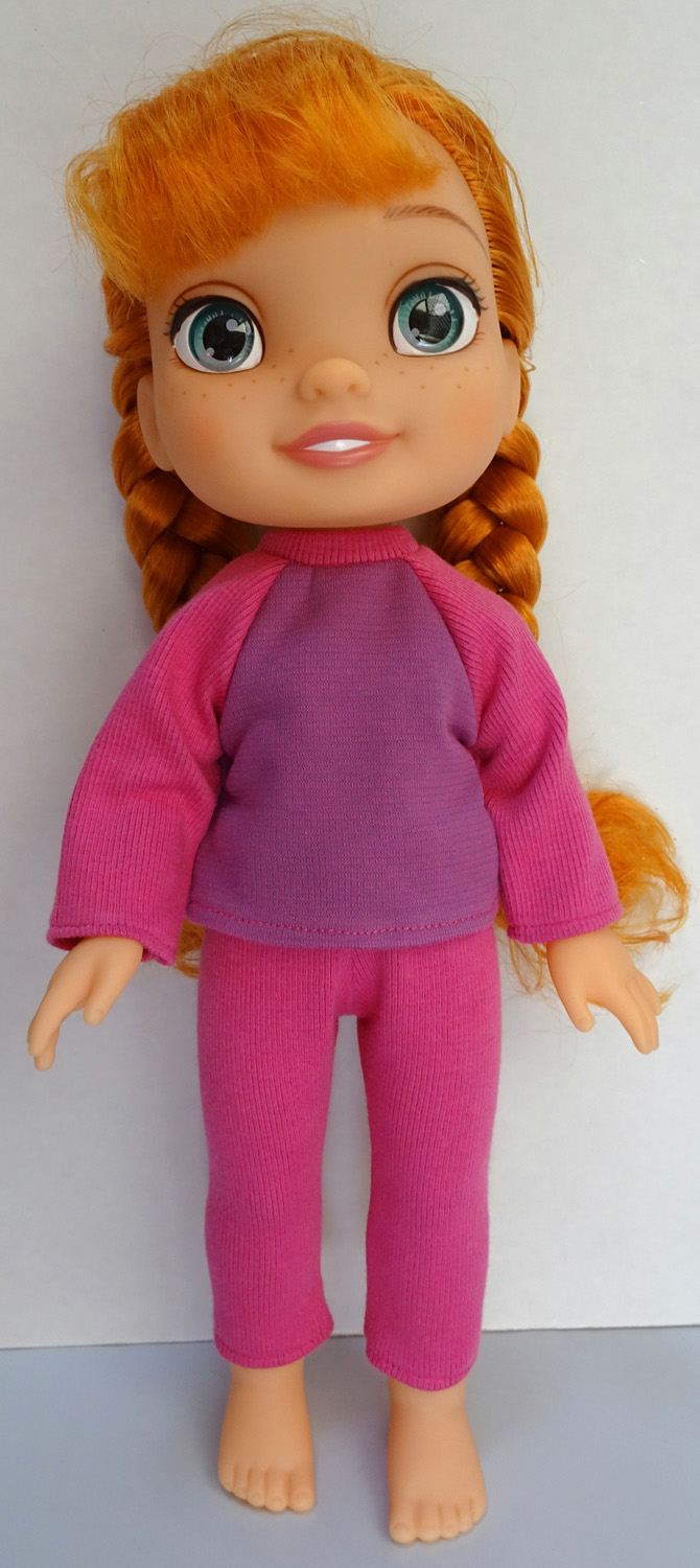 Tights and t-shirt pattern Disney Toddler Doll
