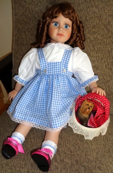 Chris Dorothy outfit on handmade doll