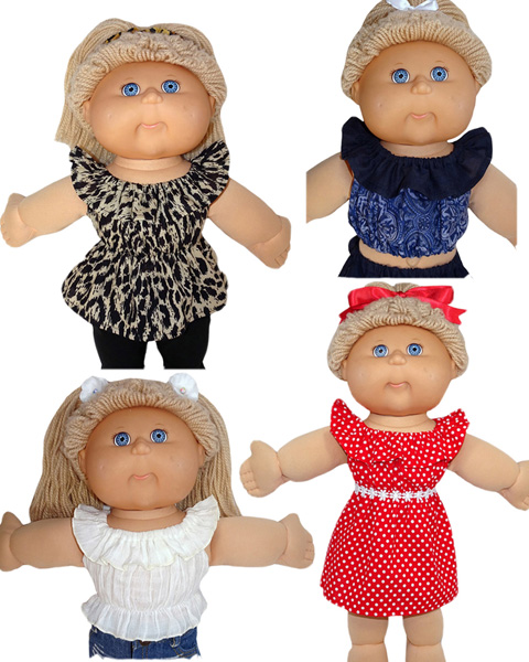 Cabbage Patch Kids Fun and Frilly Top doll clothes pattern
