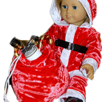 18 Inch American Girl Funky Fur Christmas Pattern