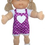 Cabbage Patch Short Overalls with cuff Doll Clothes Pattern