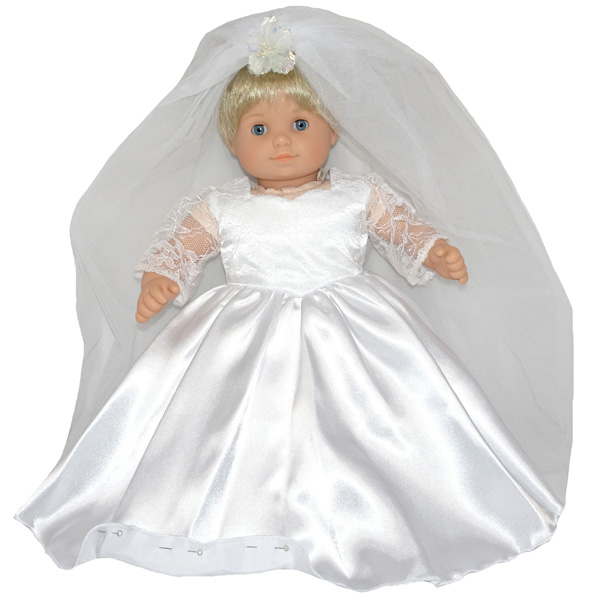 Bitty Baby and Bitty Twins Doll Clothes Pattern Wedding Dress