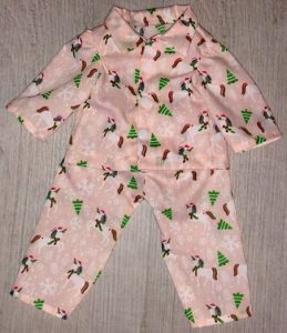 Lauryn pyjamas doll clothes pattern