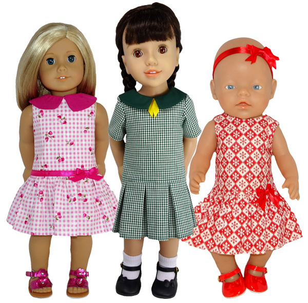 18 American Girl Dolls doll dress by Appletotes & Co. Bianca Dress 18 Inch Doll Sewing Pattern