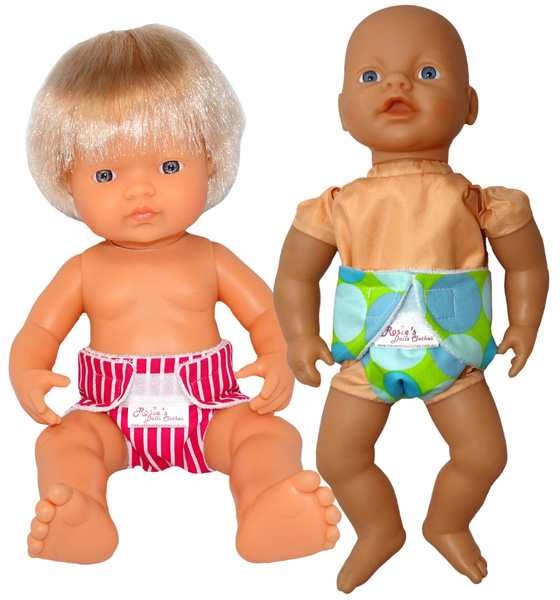 diaper and nappy for miniland and little baby born dolls