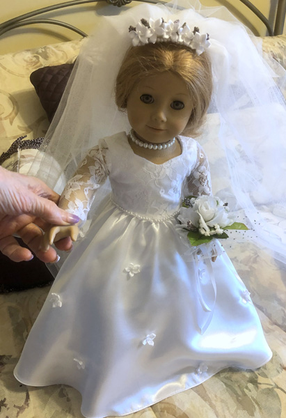 American Girl doll Wedding dress Nan Watson