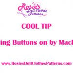 Sewing Buttons on by Machine